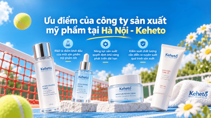 Công ty sản xuất mỹ phẩm tại hà nội - keheto
