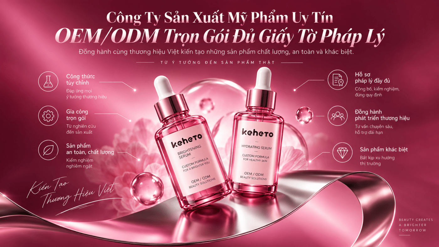 Công ty sản xuất mỹ phẩm Keheto