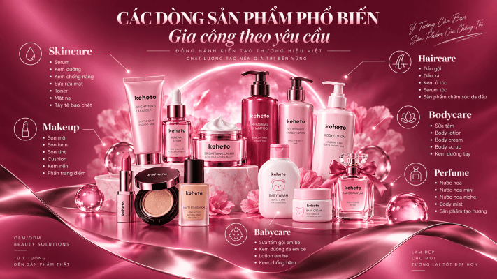 Công ty gia công mỹ phẩm Keheto
