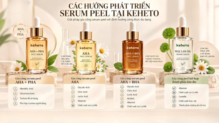 Gia Công Serum Peel Da tại keheto