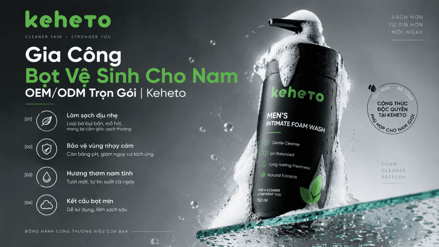 Gia công bọt vệ sinh cho nam