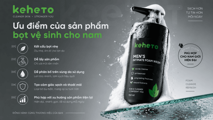 Gia công bọt vệ sinh cho nam ưu điểm