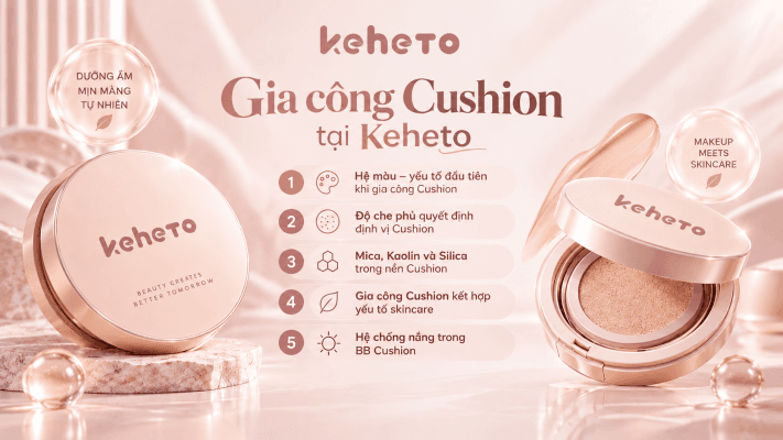 Gia công cushion tại Keheto