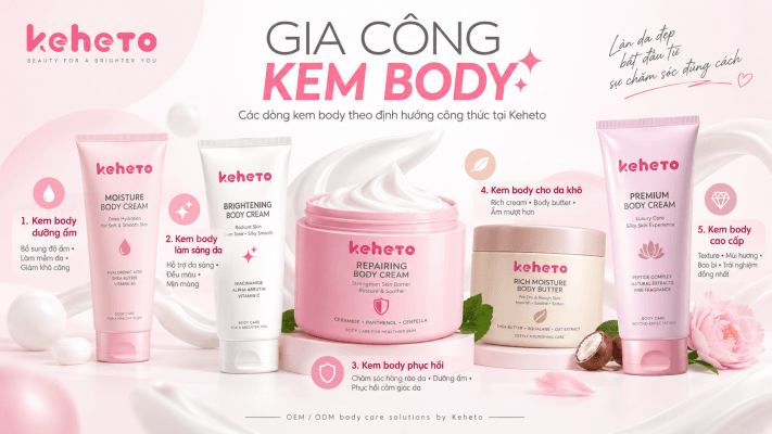 Gia công kem body xu hướng