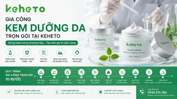 Gia công mỹ phẩm tại Keheto