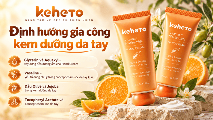 Gia công kem dưỡng da tay chuyên nghiệp