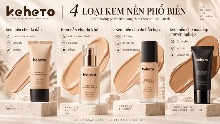 Gia công kem nền theo nhu cầu