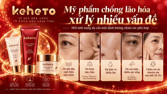Gia công mỹ phẩm chống lão hóa chuyên nghiệp
