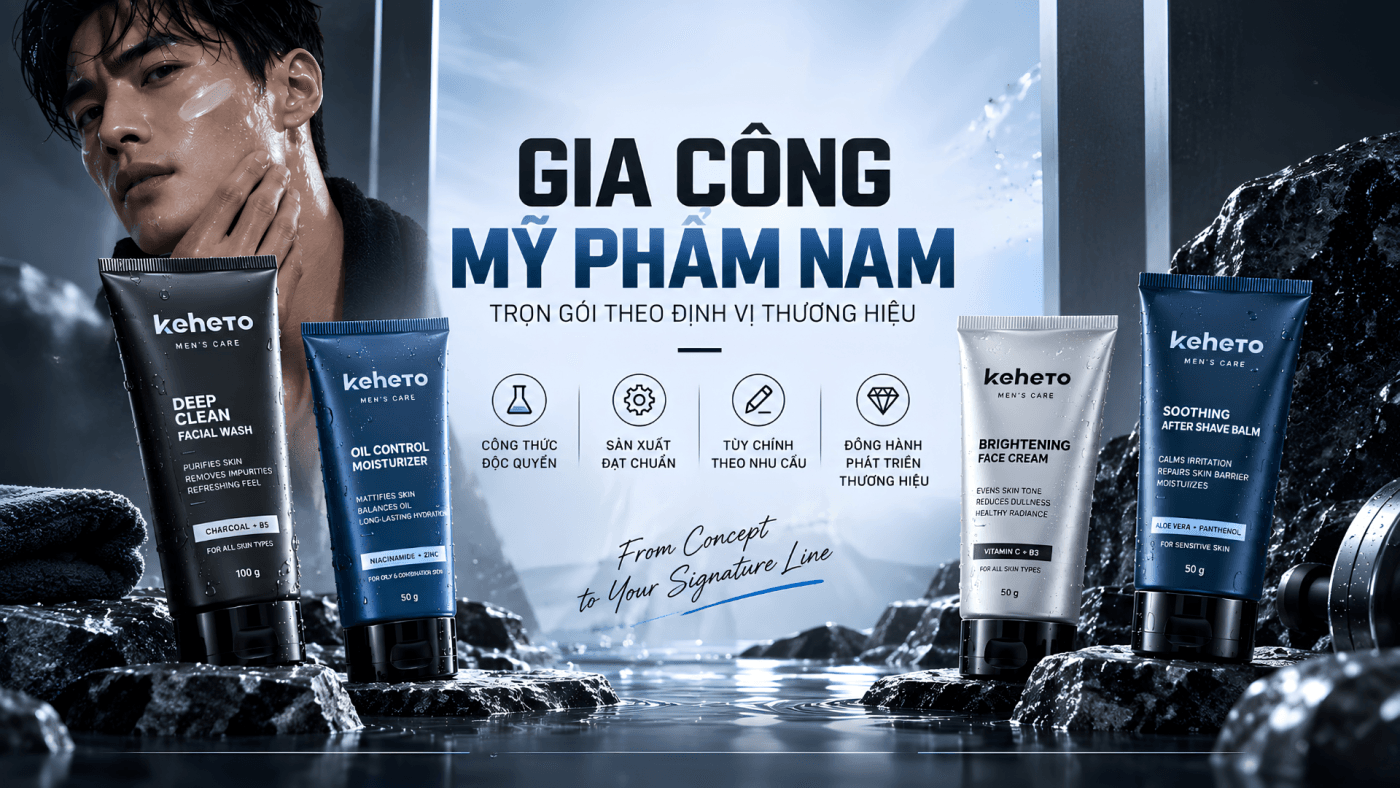 Gia công mỹ phẩm nam