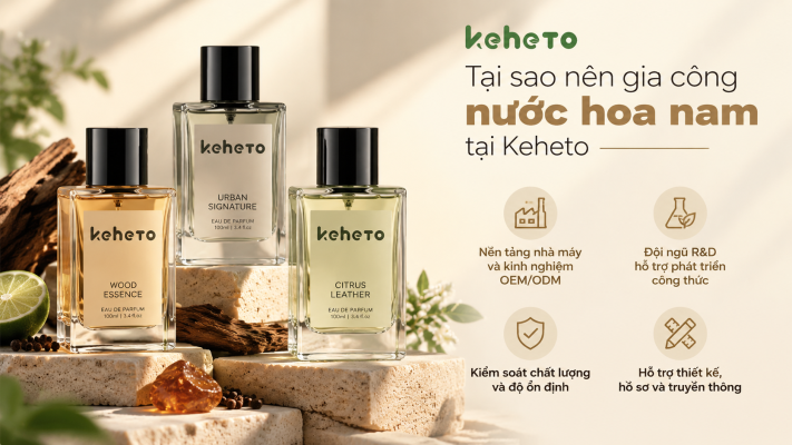 Gia công nước hoa nam tại Keheto
