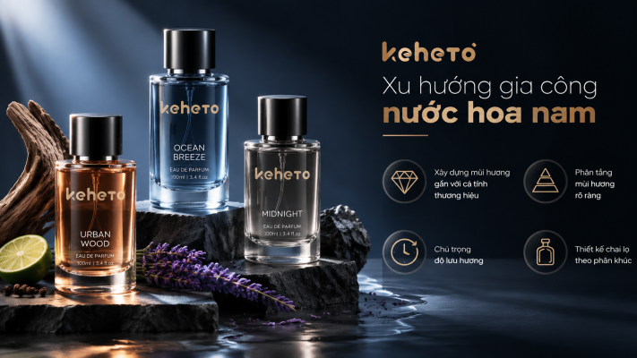 Gia công nước hoa nam xu hướng