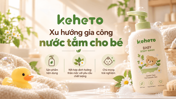 Gia công nước tắm cho bé xu hướng