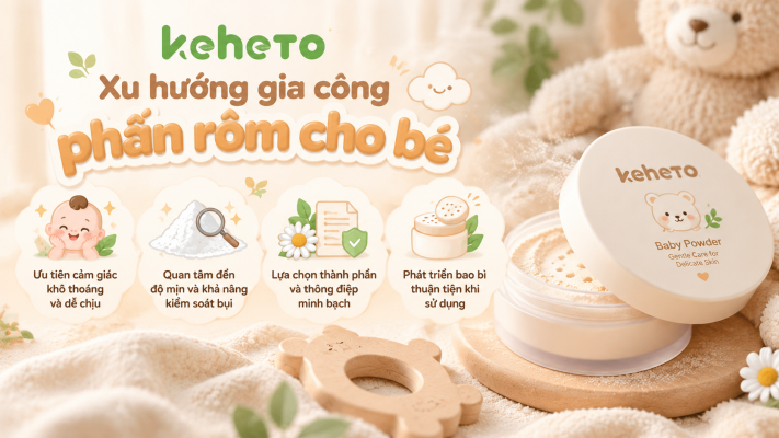 Gia công phấn rôm cho bé xu hướng