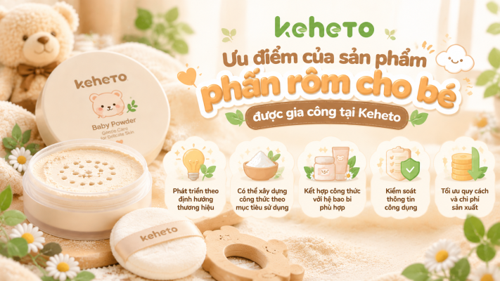 Gia công phấn rôm ưu điểm