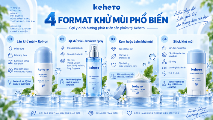 Gia công sản phẩm khử mùi chuẩn cgmp