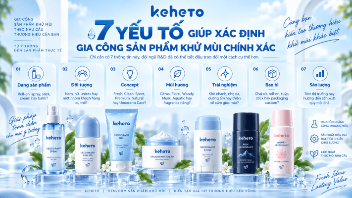 Gia công sản phẩm khử mùi chuyên nghiệp