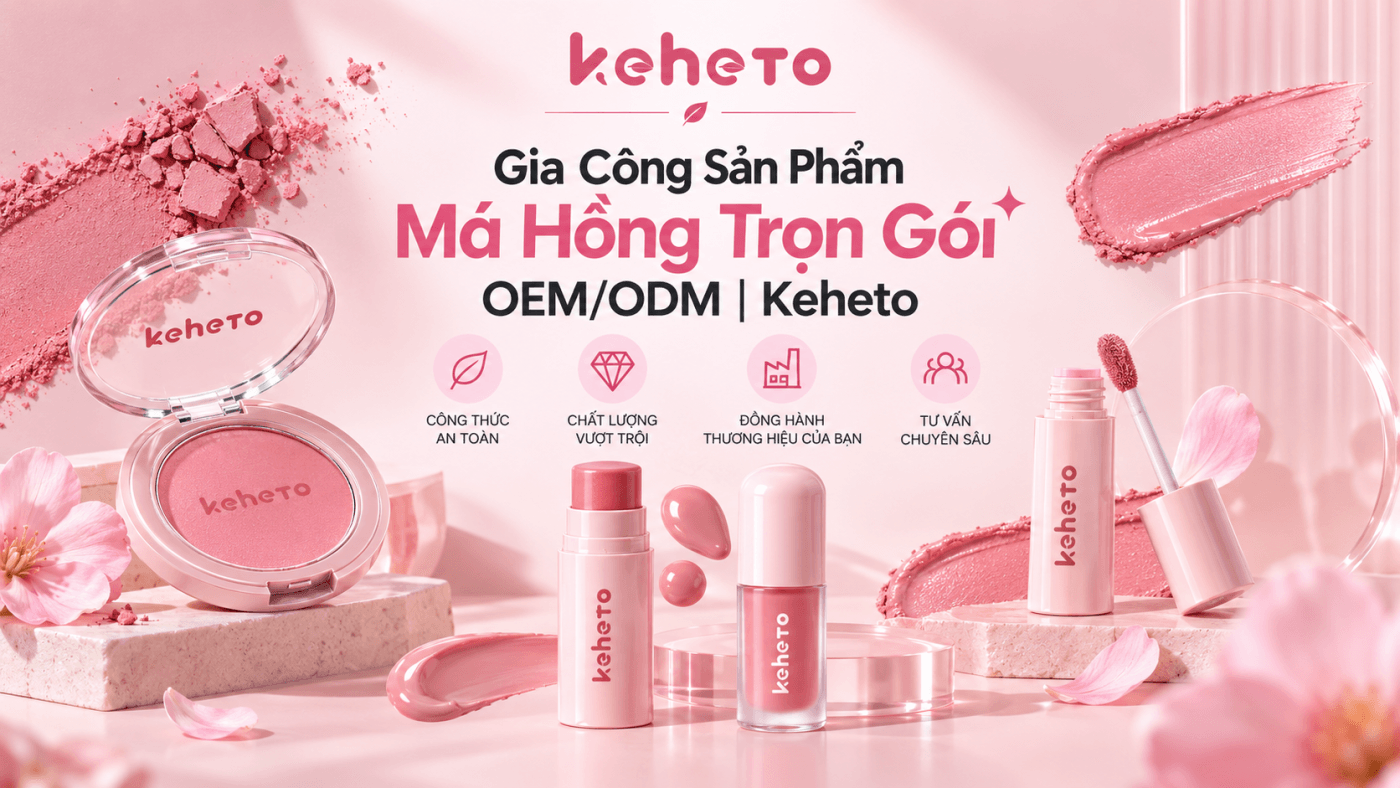 Gia công sản phẩm má hồng
