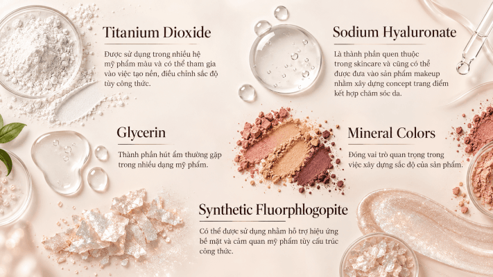 Gia công sản phẩm má hồng thành phần