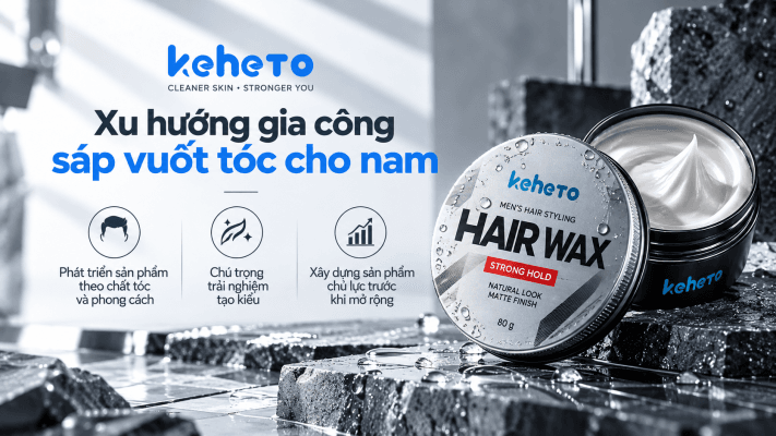 Gia công sáp vuốt tóc nam - xu hướng