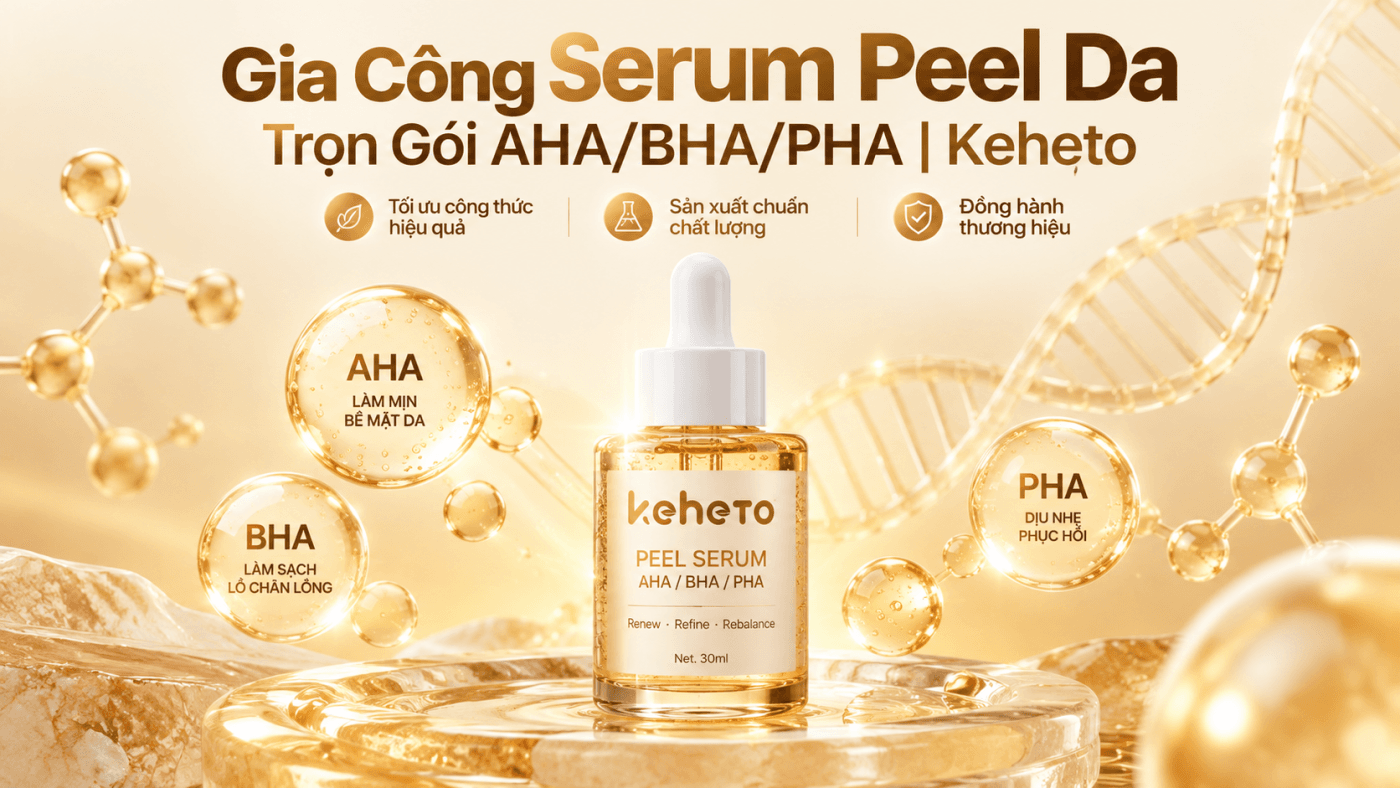 Gia công serum peel da