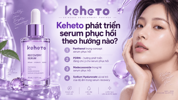 Gia công serum phục hồi tại Keheto