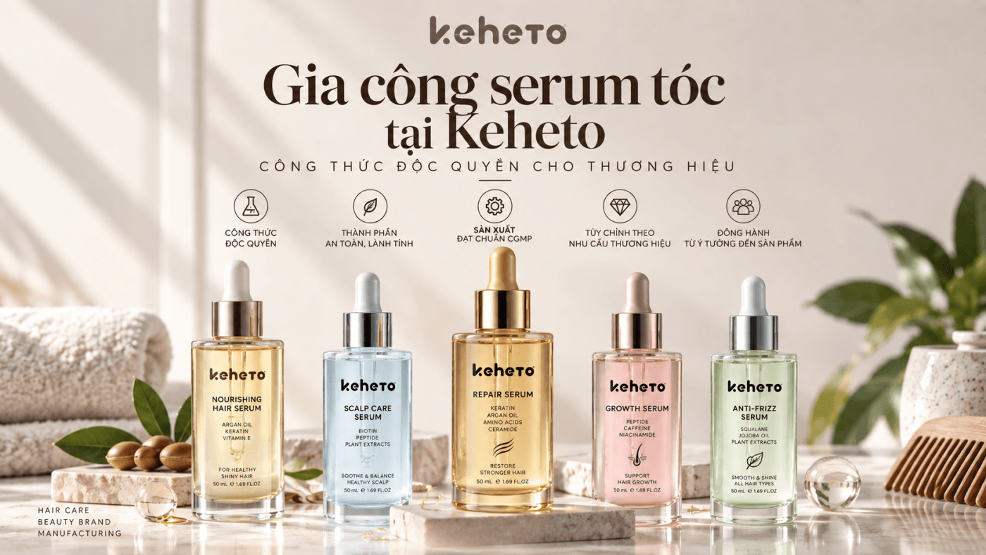 Gia công serum tóc