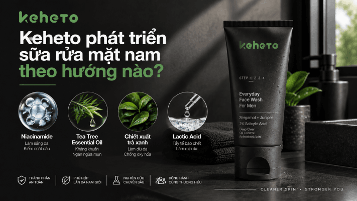 Gia công sữa rửa mặt cho nam công thức