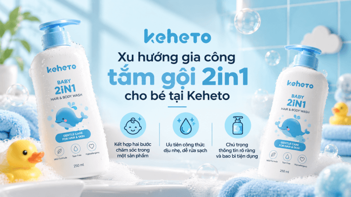 Gia công tắm gội 2in1 xu hướng