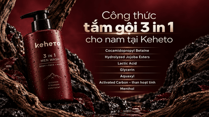 Gia công tắm gội 3in1 cho nam