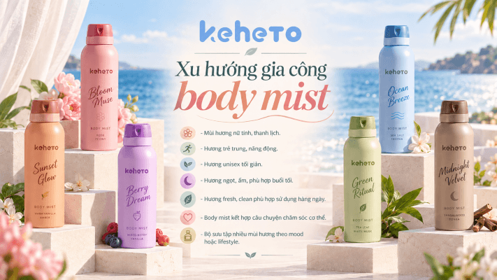 gia công body mist xu hướng