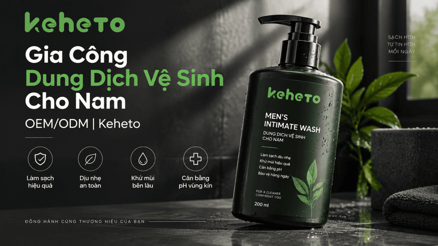 gia công dung dịch vệ sinh cho nam