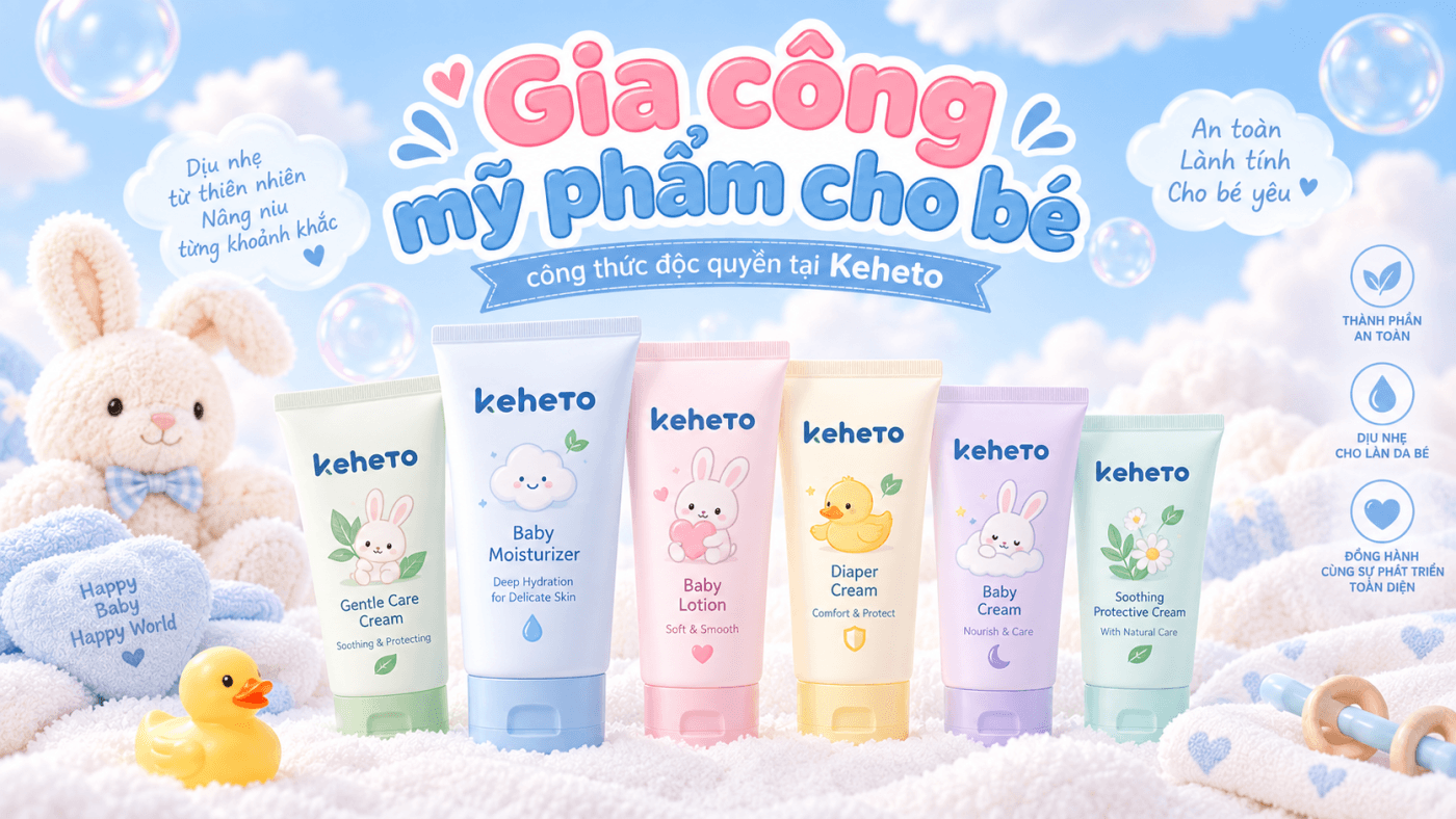 gia công mỹ phẩm cho bé