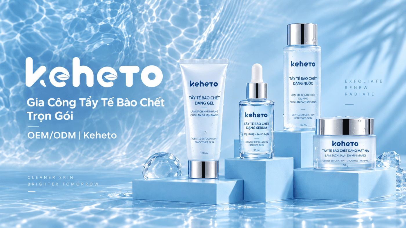 gia công tẩy tế bào chết trọn gói