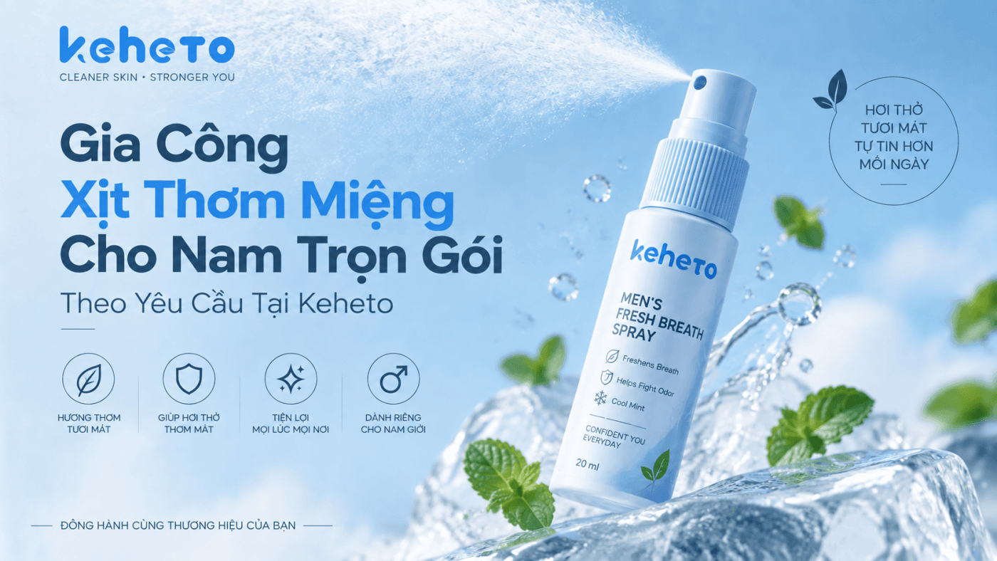 gia công xịt thơm miệng cho nam