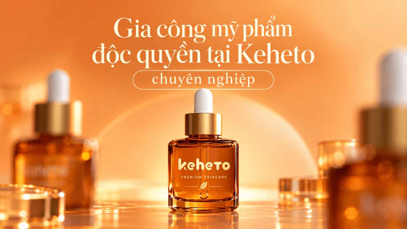 Gia công mỹ phẩm độc quyền tại Keheto chuyên nghiệp