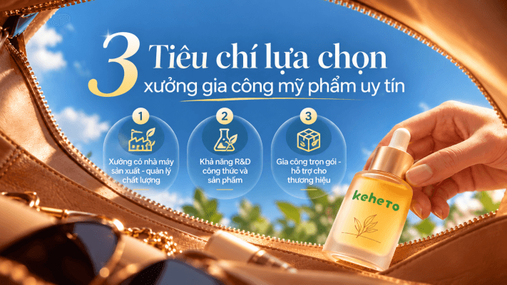 xưởng gia công mỹ phẩm uy tín, chuyên nghiệp